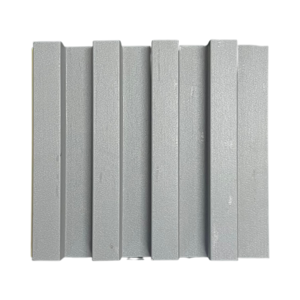 Mango - Fluted PVC Wall Panel 6 3/4" x 10' Gray Huskie - XF315